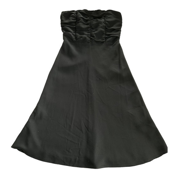 The Limited Ruched A Line‎ Strapless Black Party Dress    Sz 8 - Picture 1 of 7